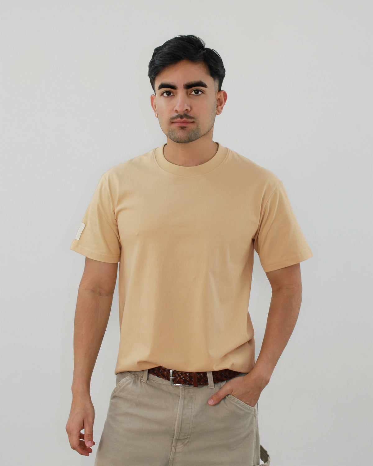 Camiseta slim para hombre sin estampados