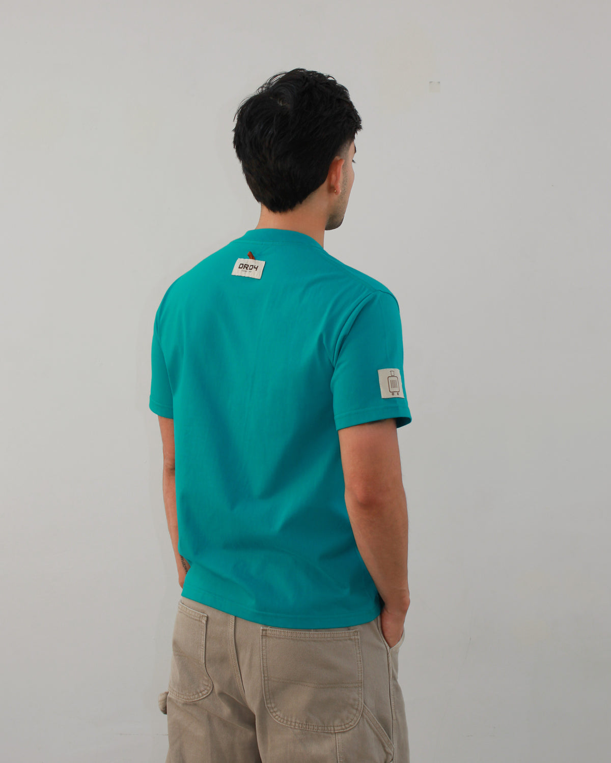 Azul Aquamarina - Camiseta slim DRD4.