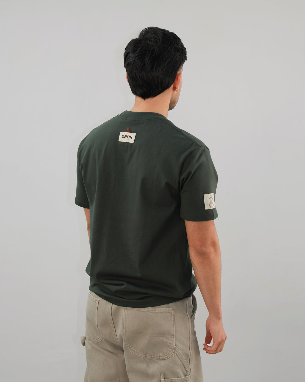 Verde Olivo - Camiseta slim DRD4
